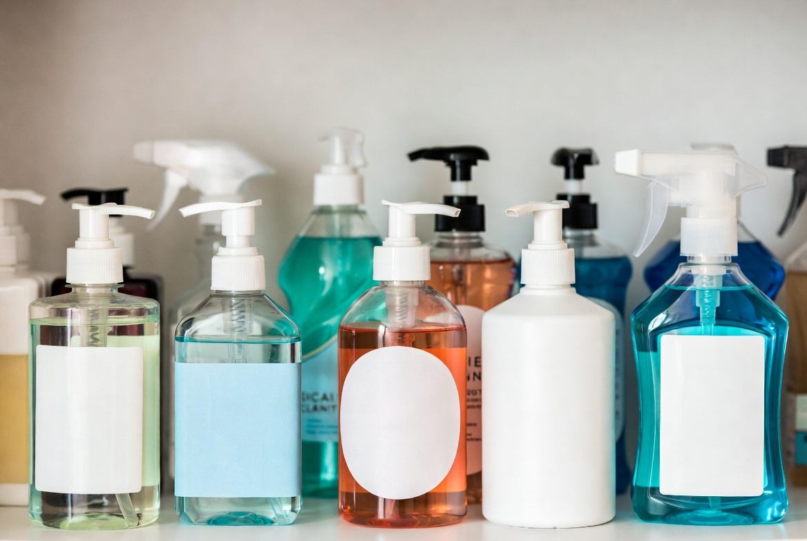 Home Cleaning Products with Pumps